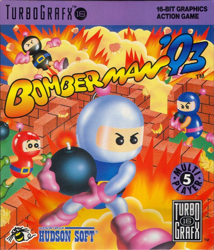 Bomberman '93 box art for PC Engine